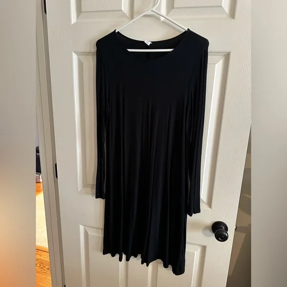 long sleeve v neck formal dress Faux-Wrap Long Sequin Formal Dress with Long Sleeves Lapis Blue / Large main image 1